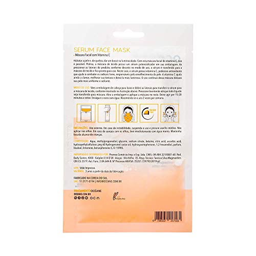 Océane Máscara Facial com Vitamina C - Serum Face Mask 20ml