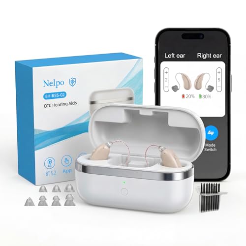 Bluetooth Rechargeable RIC Hearing Aids with App Control
