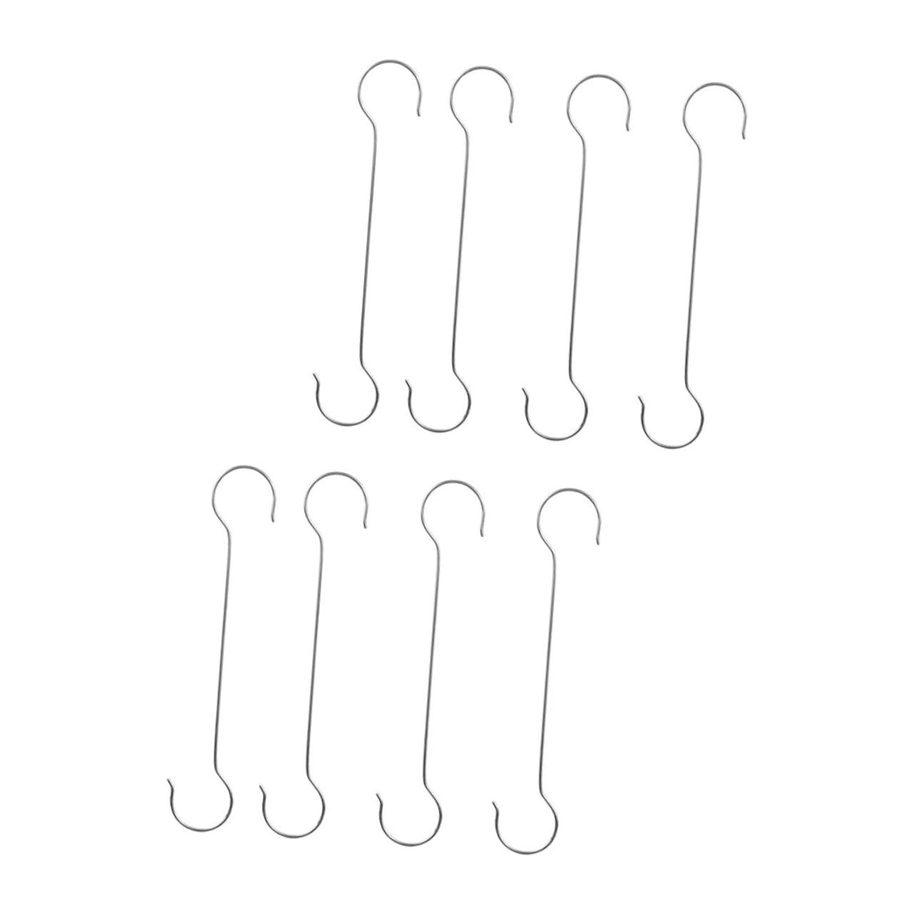 Crochets pour pots de fleurs en forme de S : lot de 8 suspensions amovibles