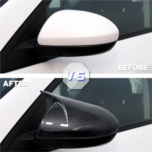 Coque de rétroviseur Mazda 2 protection durable et coque effet carbone aérodynamique