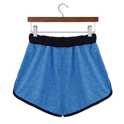 Womens Shorts Summer Elastic Waist Patchwork Mid Waist Drawstring Casual Hot Shorts Sport Short Pants For Teen Girls #TOP2