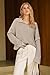 Arach&Cloz Women Sweater 2026 Wool Blend Spring Fashion Clothes Oversized Pullover Winter Clothing Quarter Half Zip Lapel V Neck Long Sleeve Dressy Tops Business Casual Trendy Outfits Apricot S