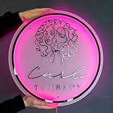 GUANKE Custom Logo Business Neon Sign - Personalized Backlit Illuminated Floating Acrylic LED Sign, Suitable for Offices, Hair Studio, Bar, Salon, Retail Stores, Door & Wall (led sign)