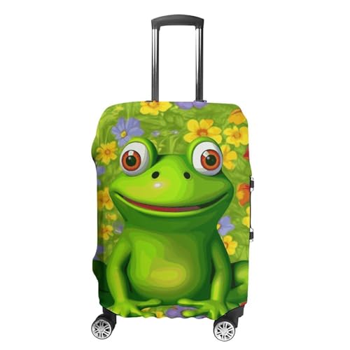 Frog Printed Luggage Cover Protector, Fits 18-32 Inch Luggage