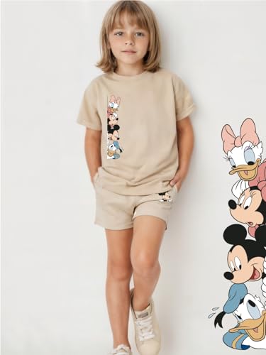 Image of minicult kids Kids Cotton Shorts and Matching Tshirt Coord clothing set with Cute Prints Clothing Set (200gsm Cotton Fabric)(pack of 2)