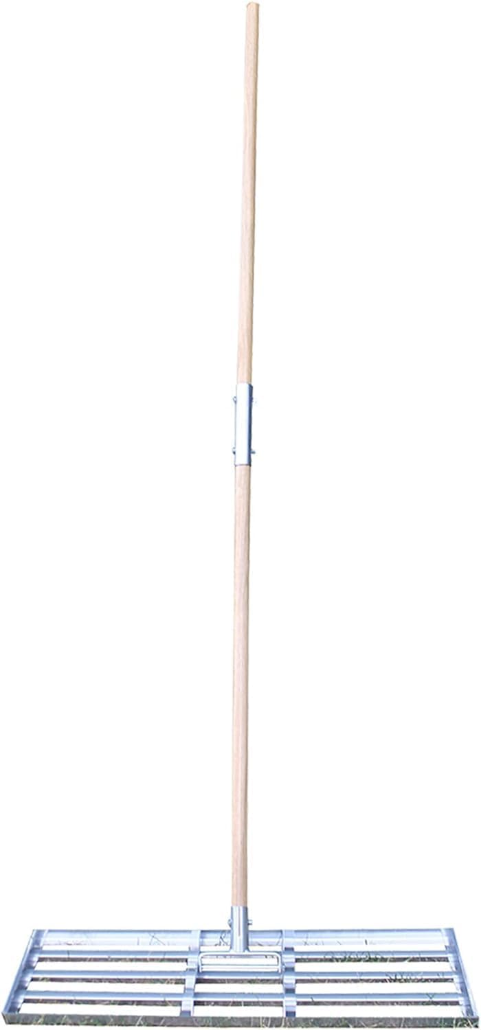 Standard Golf Levelawn Pro – 36" Lawn Leveling Rake with 72" Handle | Effortlessly Level Golf Courses, Lawns, & Gardens | Easy Assembly, Stainless Steel Tray | Perfect for Landscape Professionals