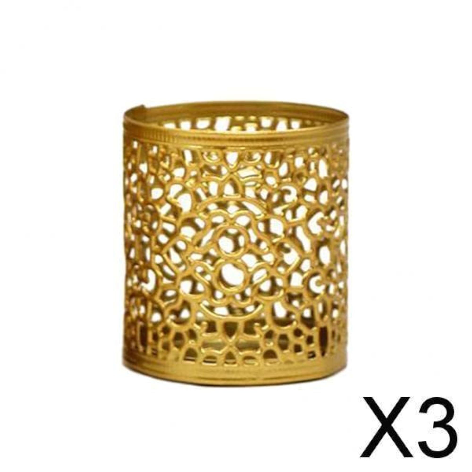 3xTabletop Iron Candle Holder Stand Mini Candlestick