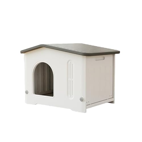 JVOK 猫 ハウス キャット 猫小屋 ペットハウス 小型犬用 屋外 室内 野良猫ハウス オールシーズン 防寒 雨よけ ペット用品 通気性 組み立て 洗える (屋根の種類)