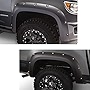 Bushwacker Pocket/Rivet Style Front & Rear Fender Flares | 4-Piece Set, Black, Smooth Finish | 40970-02 | Fits 2015-2022 Chevrolet Colorado w/ 6.2' Bed