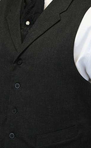 Historical Emporium Men's Cotton Blend Formal Suit Vest, Victorian Edwardian Callahan Waistcoat2