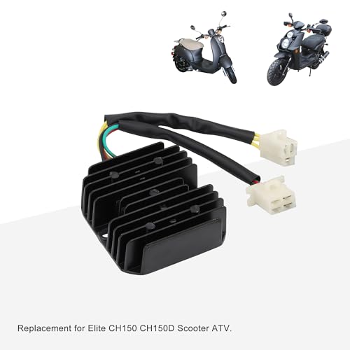 GOOFIT 6-Leiter-Doppelstecker Spannungsregler Ersatz für CH150cc ATV Go Kart-Moped-Roller