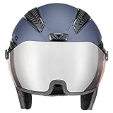 uvex hlmt 600 visor - Skihelm für Damen und Herren - mit Visier - individuelle Größenanpassung
