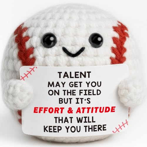 TKGIFTHOT Handmade Inspirational Crochet Baseball Gift for