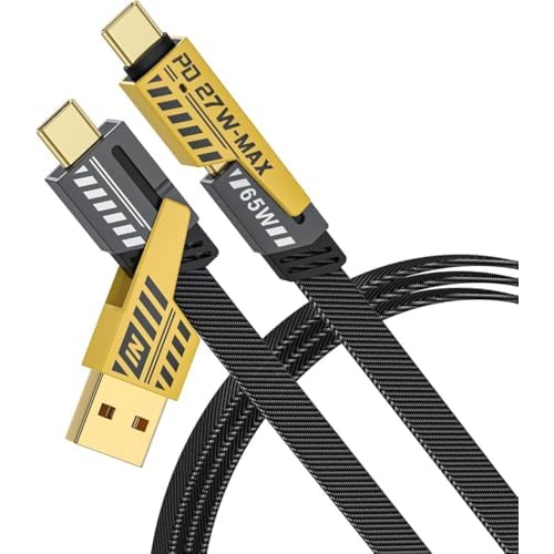 GREBE High Speed Usb-A To Type C, 65W Braided Sync&Fast Charging Cable, 3.9 Feet(1.2M), Qc 2.0/3.0 Ultra Fast Charging, For Samsung, Mi, Realme, Oppo, One Plus