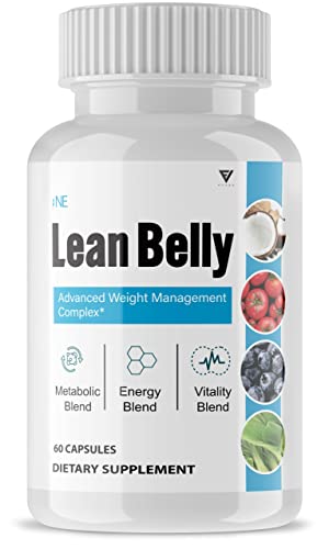Ikara Lean Belly Powder Weight Loss Pills Supplement - Ikariaslim Leanbelly Advanced Formula Superfood Beauty Blend Complex (60 Capsules)