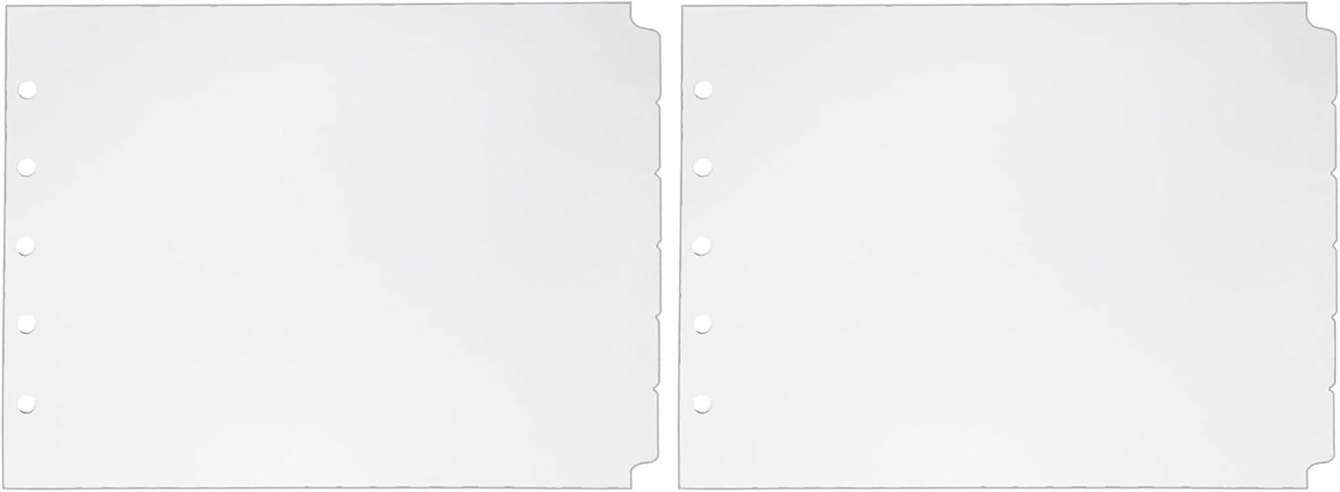Landscape Blank Tabs - 6 per Set for Landscape Binders (Pack of 2)