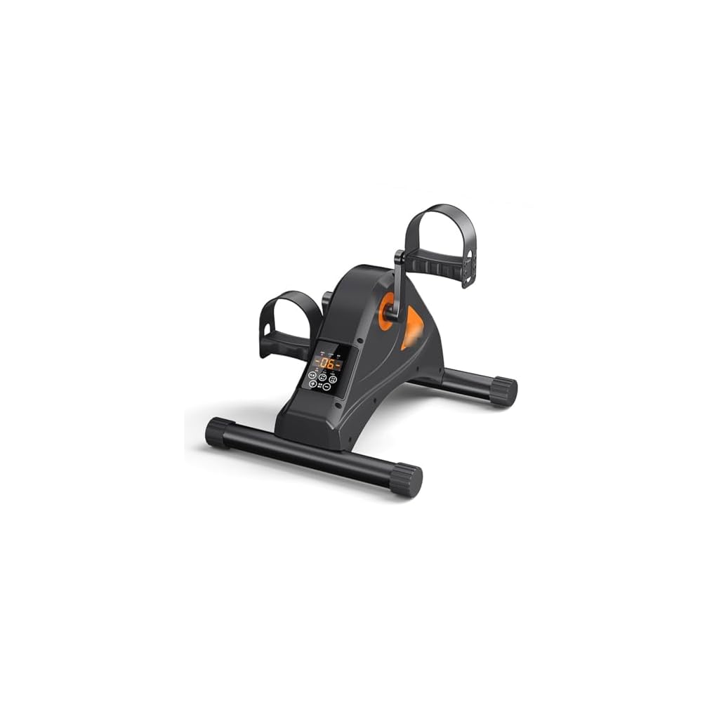 Pedalen voor Hometrainers Elektrische revalidatietrainingsmachine, onder bureaufietspedaaltrainer Minifiets for been-/armtraining Venter met LCD-scherm for thuis/kantoor Pedaaltrainer