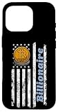 Bitcoin Billionaire Drapeau américain Patriotique 21 Millions BTC Coque pour iPhone 16 Pro