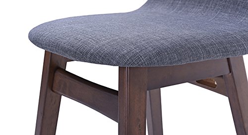 Image of Urban Ladder Beke Bar Stools - Set of 2 (Finish : Dark Walnut)