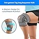 INDEEMAX Kniebandage Damen Männer, Bandage Knie 4-fach Verstellbares, Kniestütze Offener Patella, Knieorthese Kniebandage für Meniskus, Arthrose, Knieschmerzen, Sport, Laufen - 1 Stück, Grau