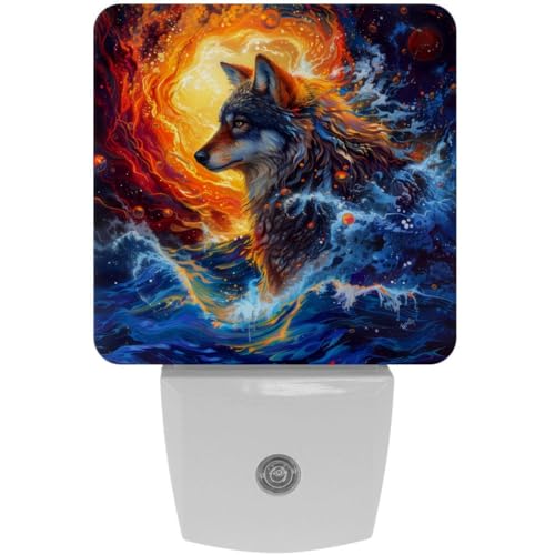 Lámpara de noche LED con sensor crepuscular para niños