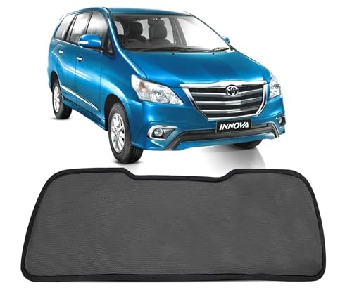 Image of Autofact Dicky Curtain for Toyota Innova | Custom Fit Rear Windshield Sunshade | UV & Heat Protection | Foldable Mesh | Privacy & Cooling Car Accessory