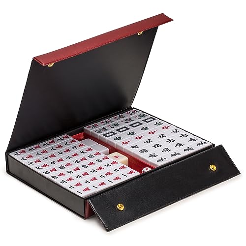 Set Profesional Mahjong Chino Bundle con Cubierta y Palillos miniatura 3