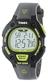 Timex Men's T5K692 Ironman Classic 30 Full-Size Gray/Black/Green Resin Strap Watch