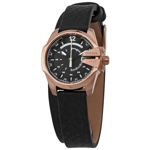 Diesel Baby Chief クォーツ ブラックダイヤル レディース腕時計 DZ5601