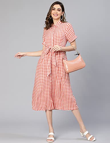 Image of oxolloxo Women's Rayon Shirt Midi Dress