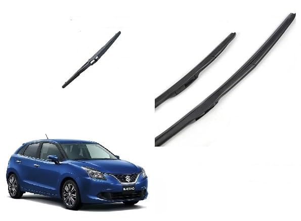 AutoClean Front Hybrid Wiper Blade + Rear Blade For Maruti Baleno 2015-2021-image-13