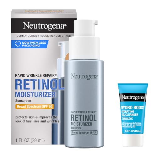 Neutrogena Rapid Wrinkle Repair Moisturizer SPF 30 + Trial Cleanser, 2 pk