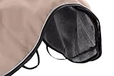 Hunter Hundemantel Uppsala, Farbe: Taupe, 2in1 Design mit herausknüpfbarem Innenfutter, wasserabweisend, reflektierende Paspeln, geschlossene Bauchseite, optimaler Sitz, Größe: 27,5