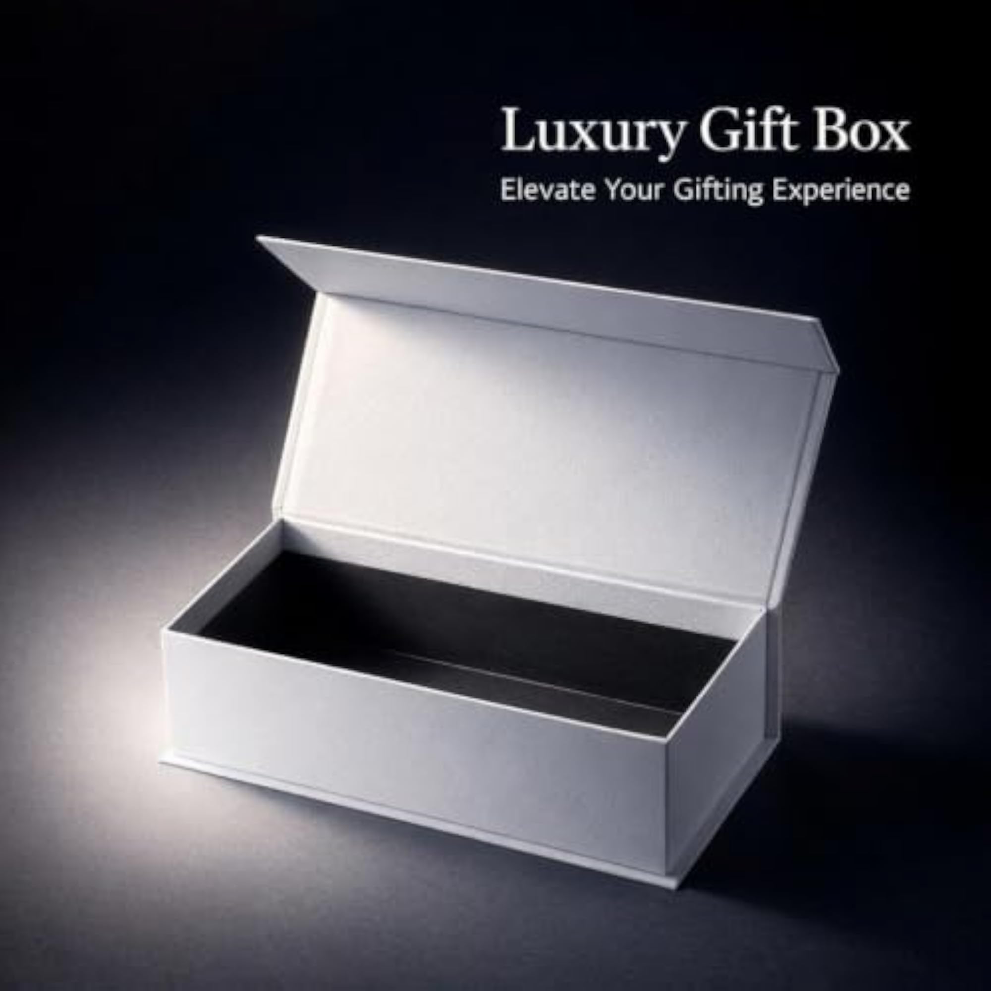 Flip Lid Gift Box for Valentine's Day, White