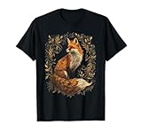 Fuchs in der Natur mit Blumen Designs