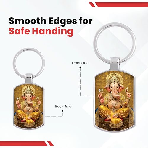 Image of Premium Printed Metal Keychain for Men & Women | High-Definition Artwork Print | Durable Key Ring for Car, Bike, Home & Office Keys | Stylish Decorative Key Holder Gift