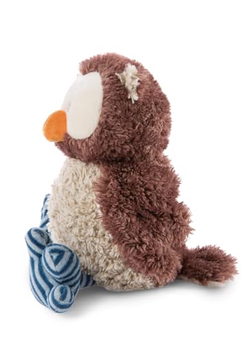 NICI 48078 Kuscheltier Eule Oscar 35cm mit drehbarem Kopf, BRAUN, 35 cm