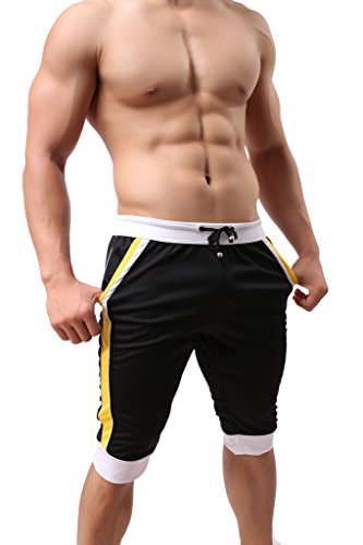 Onefit Men's Capri Pants Sports Pants Black Medium #TOP1