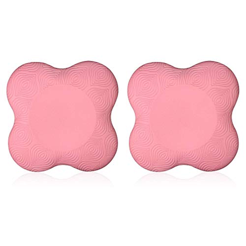 Yoga Knee Pad Thick Kneeling Pad Soft Cushion Support for Knees, Elbow, Hand, and Head-2 packs (baby pink)