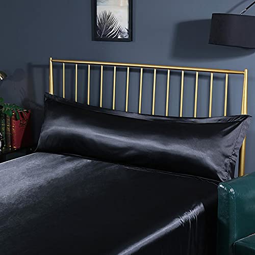 Taie d'oreiller soie satin longue 48x120cm multicolore pour oreiller et traversin