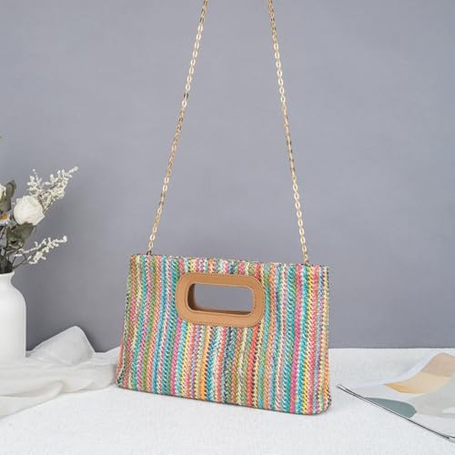 Sac en raphia de plage chic pour des vacances ensoleillées