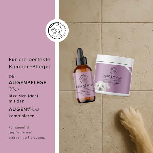 Annimally Augenpflege Plus - Natürlicher Augenreiniger für Hunde & Katzen, mit Euphrasia & Rosenwasser, 30 ml