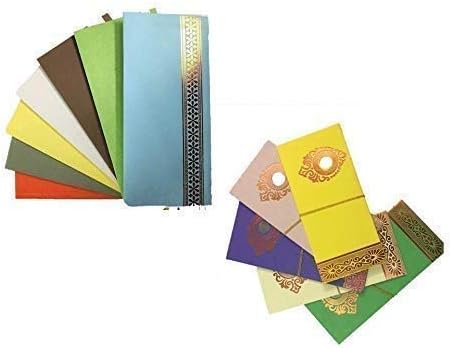 INDOGIFTS Paper Shagun Envelopes with Coin (Multicolour)- Pack of 40
