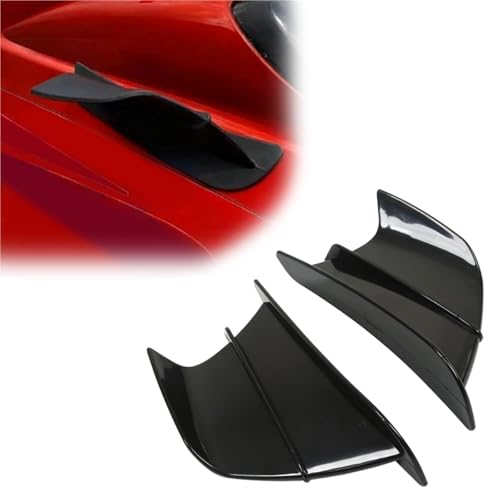 Verkleidung Für Kawasaki ZX 1400 ZZR1400 ZZR1100 Motorrad-Verkleidungsschutz, Seitenflügel, Deflektor, Spoiler, Schutzabdeckung, Zubehör(Nero)