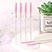 Tbestmax 200 Disposable Eyelash Brush Mascara Wands Spoolies for Eye Lashes Extension Eyebrow and Makeup Pink