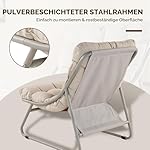 Grand Patio Loungesessel mit Fußhocker & Beistelltisch