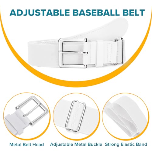 Image of Baseball Socks and Belt Combo for Youth Adult - Softball Socks and Belt for Boys and Girls