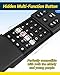 Big Button TV Remote Waterproof Control Remoto 4-in-1 Universal for Seniors with Learning Functions Easy to Use and Set Up for TV DVD/VCR/DVB Streaming Box Soundbar 2-Device Switching