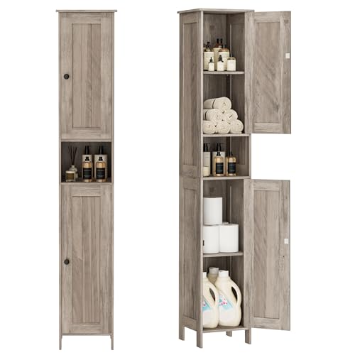 Homleke Tall Bathroom Storage Cabinet image