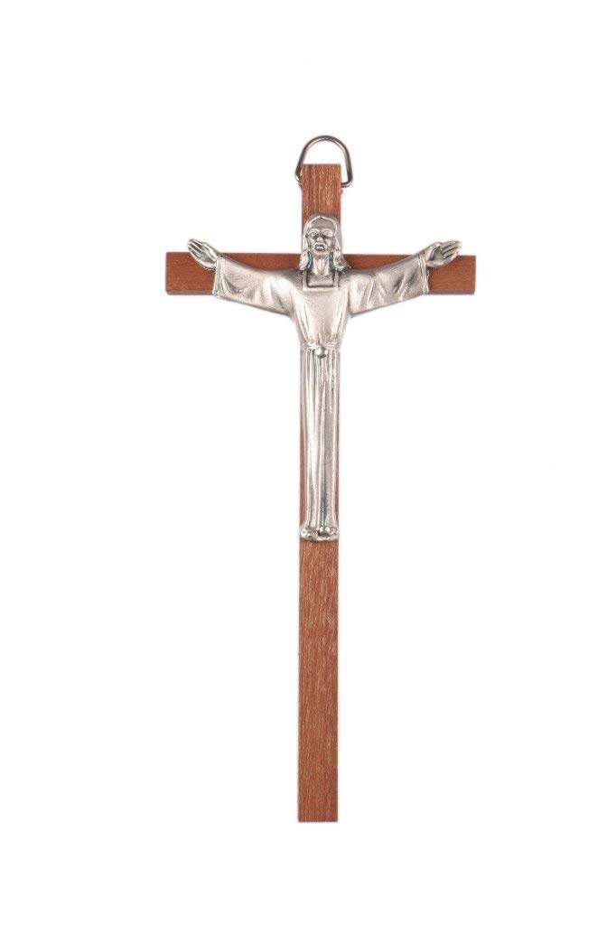 Crucifix Risen Christ Wood 16cms Wood Cross